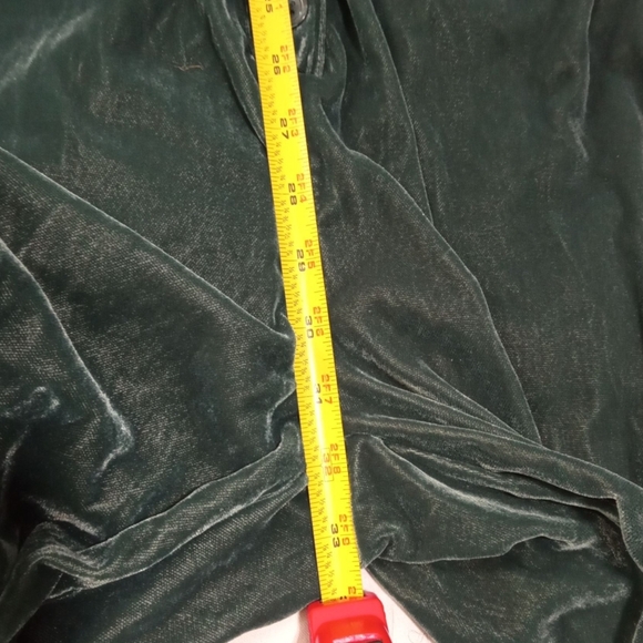 Universal Thread Green Velvet Cargo Jumpsuit Long Sleeve Utility Pockets Sz 6 - Picture 9 of 11